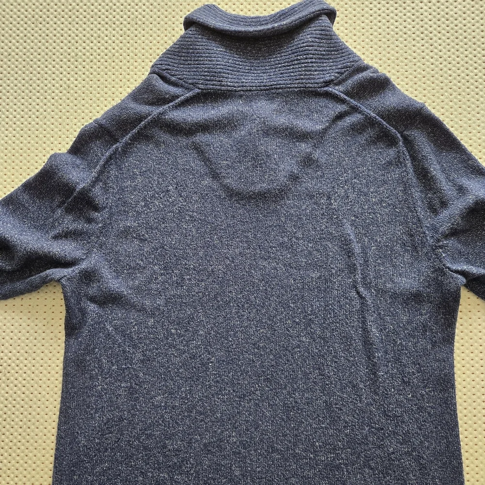 Blue Button-Up Sweater - Picture 4 of 4